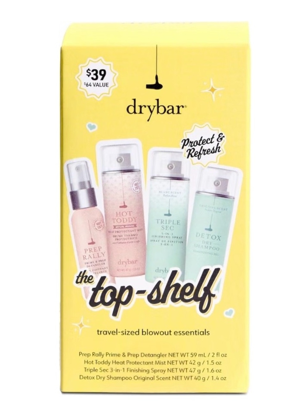 Drybar The Top Shelf Travel Size Blowout Essentials Kit